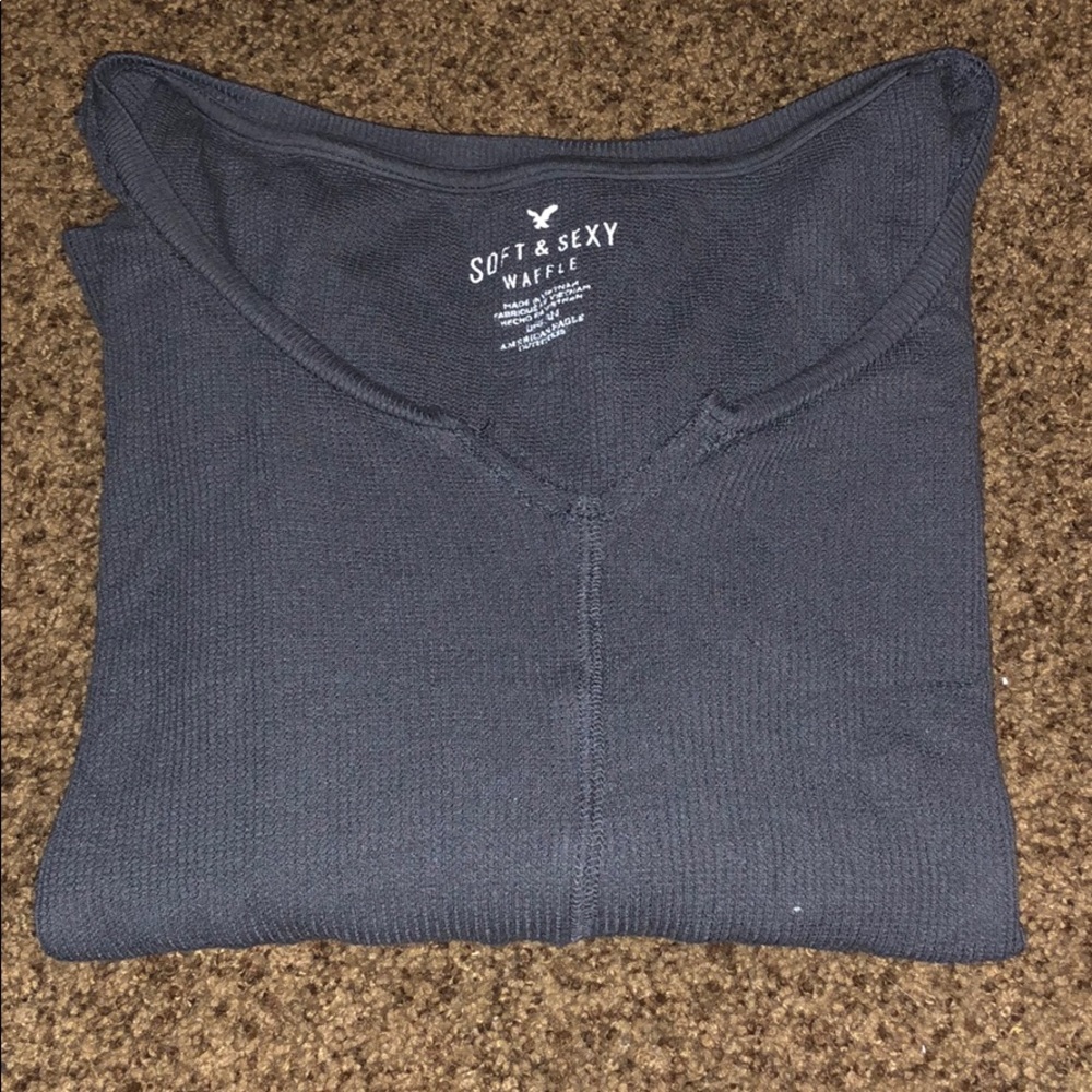 Long sleeve dark grey shirt